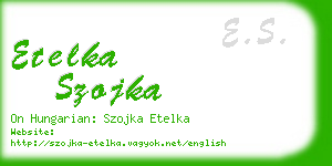 etelka szojka business card